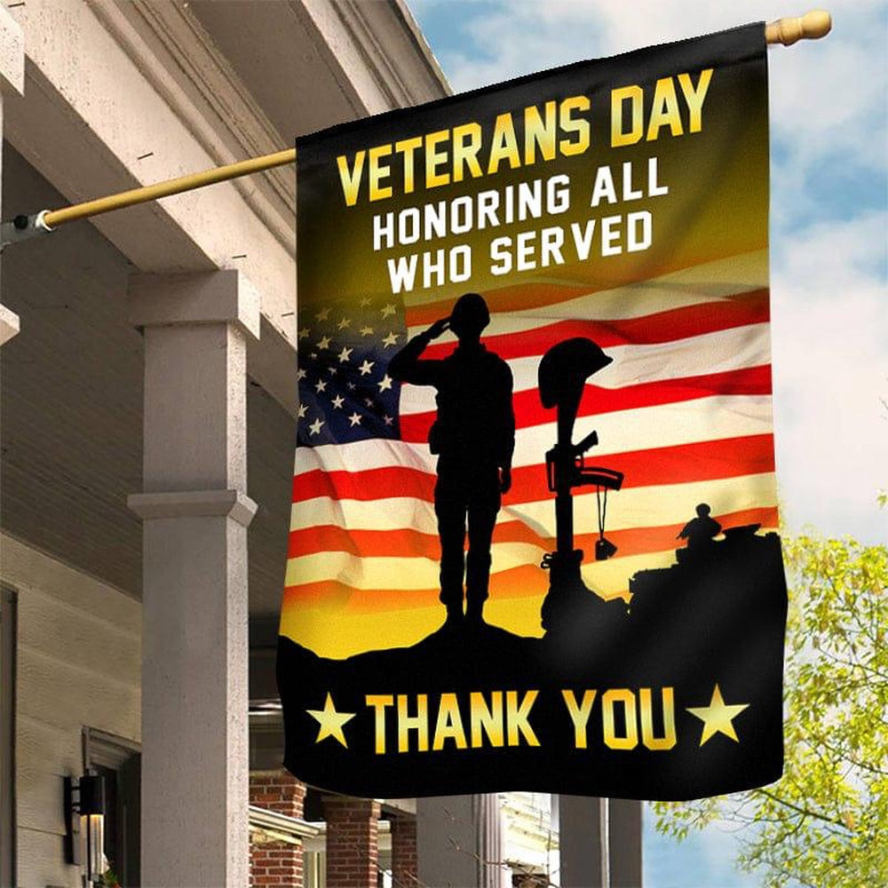 US Veteran Flag, Honoring All Who Served Flag, Veteran Garden Flags