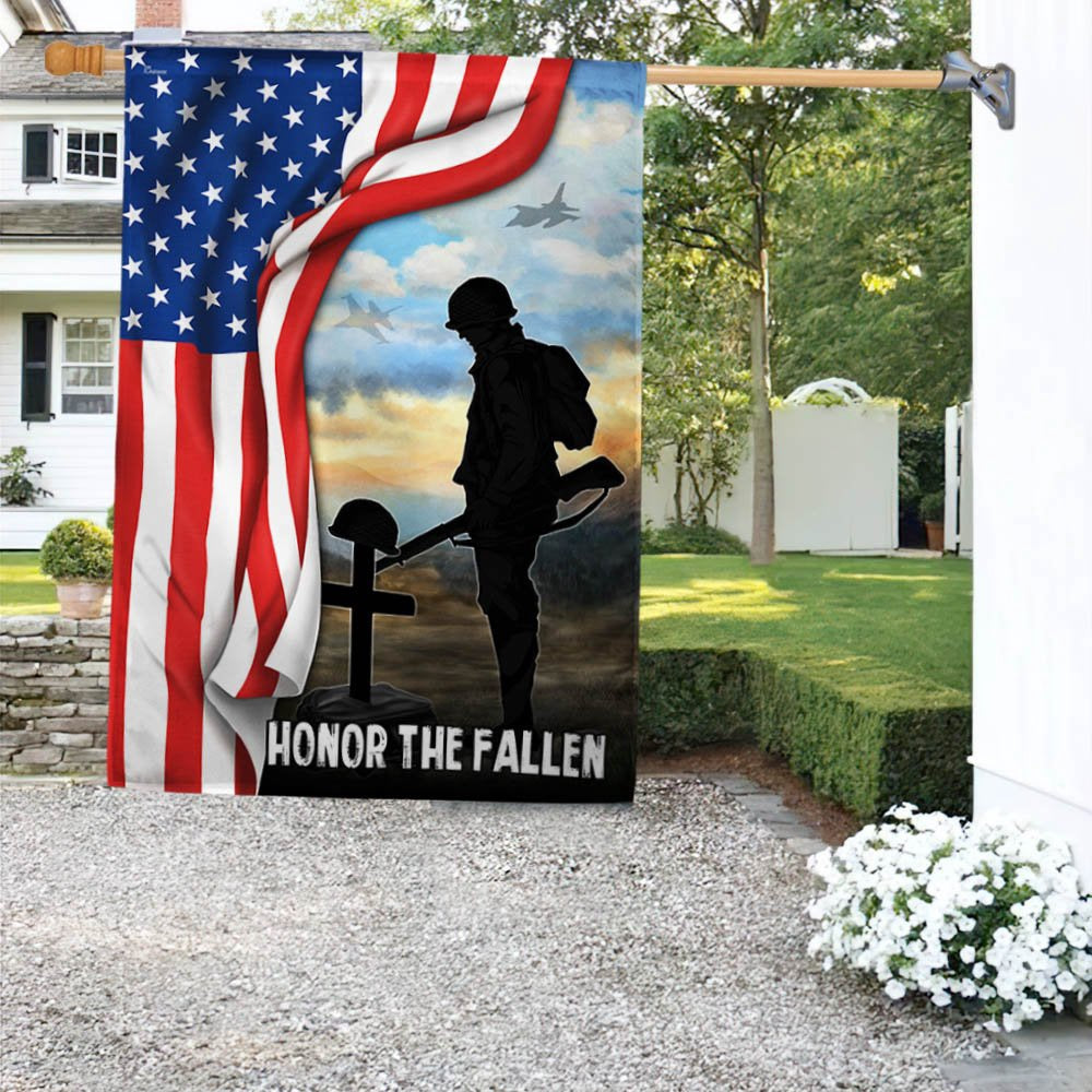US Veteran Flag, Memorial Day Flag Honor The Fallen Veterans Flag, Vet ...