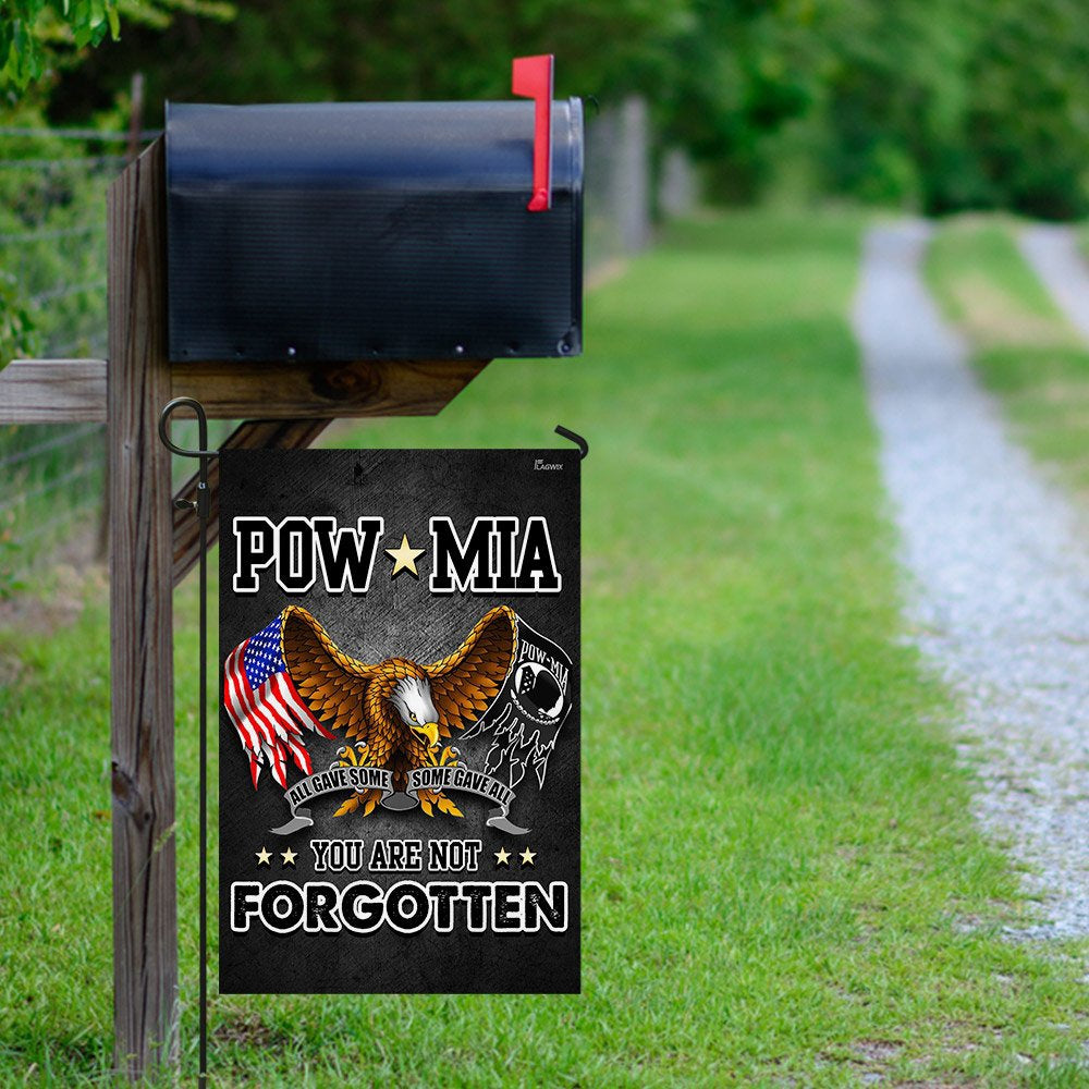 US Veteran Flag, Pow Mia You Are Not Forgotten Proud Veteran Flag, Veteran Garden Flags