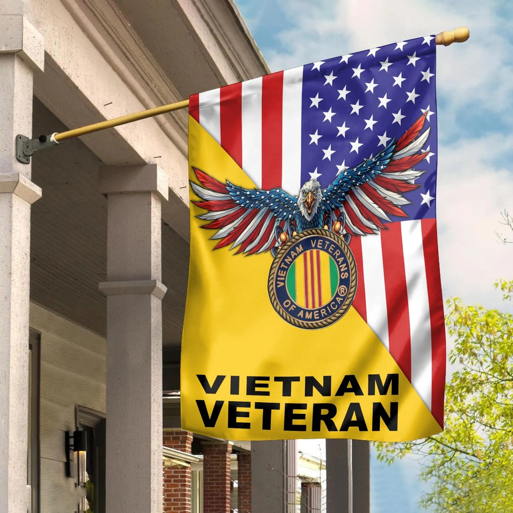 Vietnam Veteran Flags, Vietnam Veteran Garden Flag, Gift For Vietnam Veteran, American Flag Vietnam