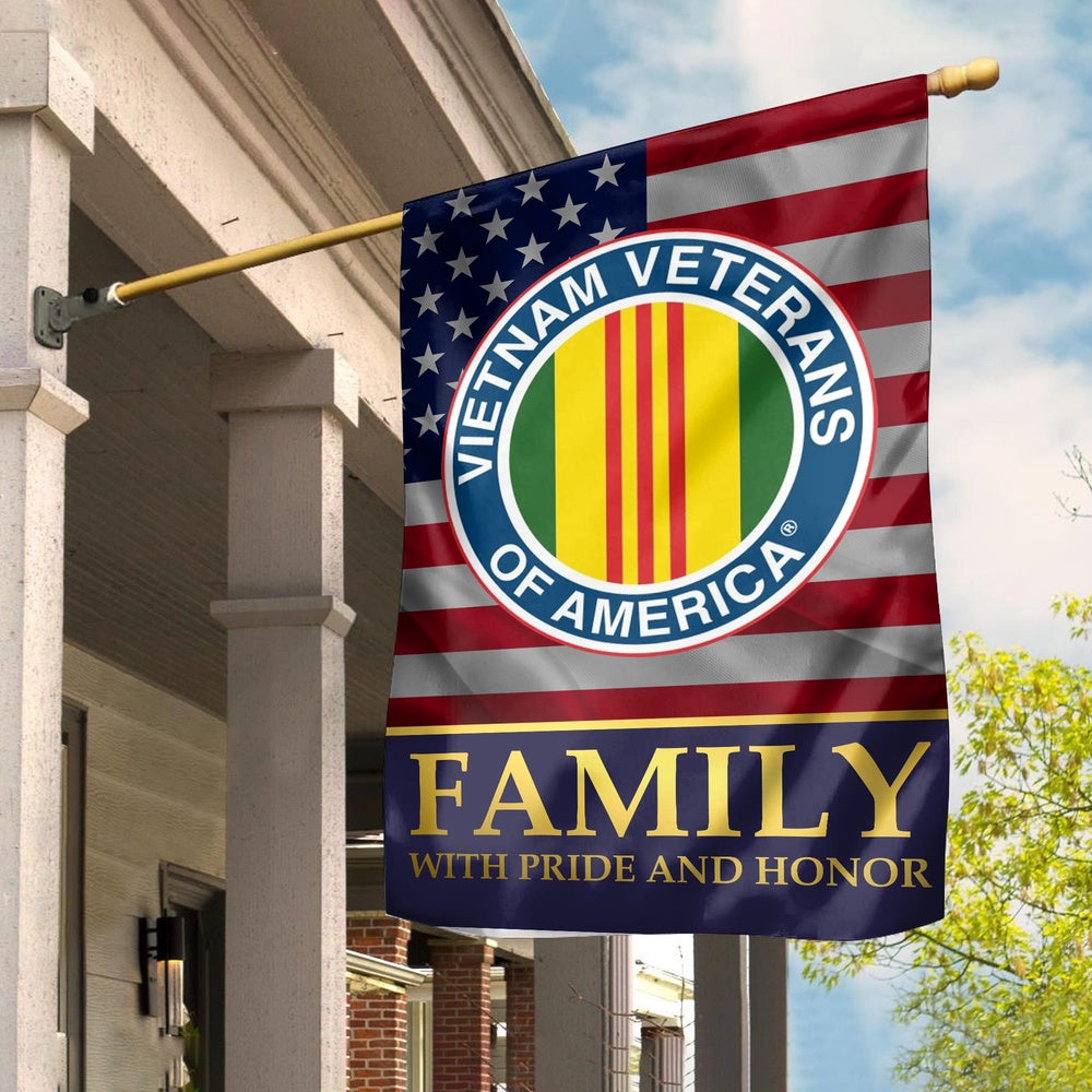 Vietnam Veteran Flags, Vietnam Veteran Garden Flag, Vietnam Veteran Family With Pride And Honor, American Flag Vietnam
