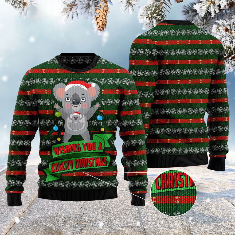 Wishing You A Koality Christmas Ugly Christmas Sweater, Funny Xmas Sweater, Sweater Xmas
