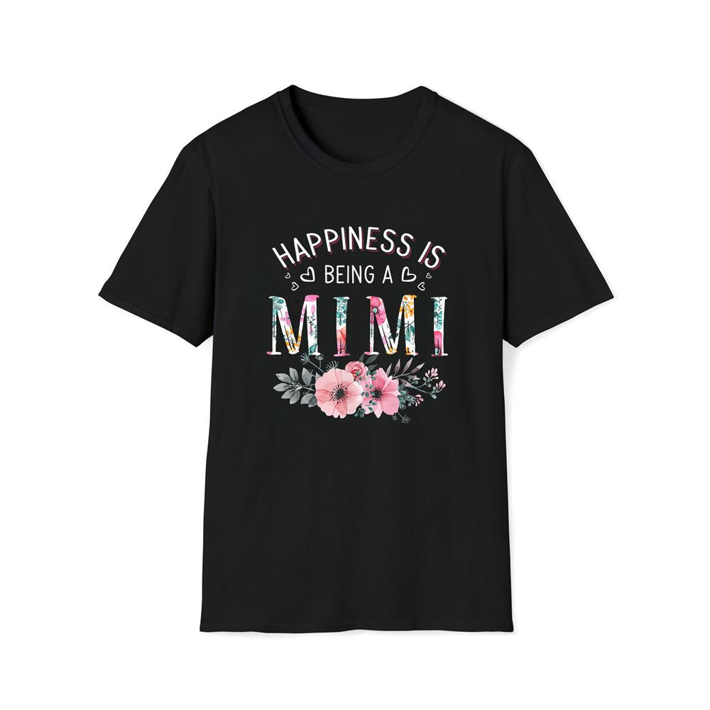 Womens Happiness Is Being A Mimi Announcement Mother's Day Premium T Shirt, Mother's Day Premium T Shirt, Mother's Day Gift, Mom Shirt