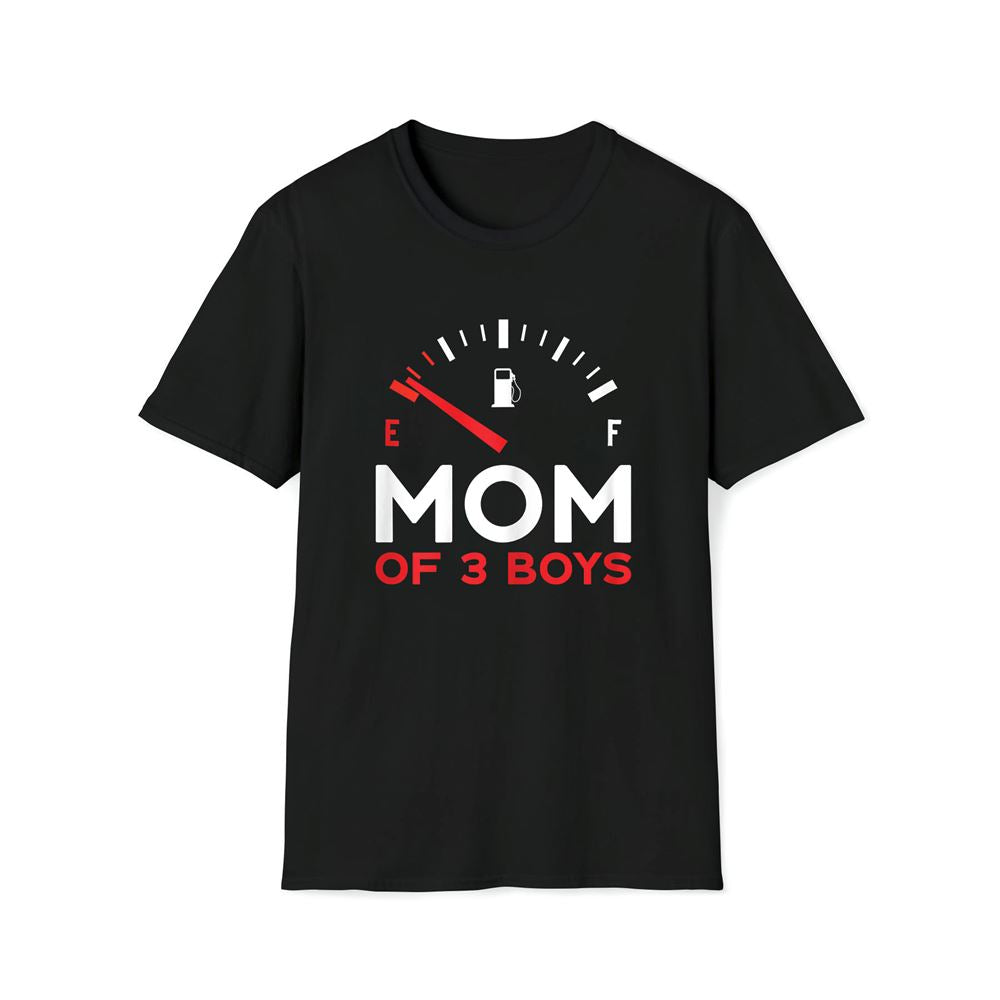Womens Mother Of 3 Boys Mother's Day Mom Premium T Shirt, Mother's Day Premium T Shirt, Mother's Day Gift, Mom Shirt