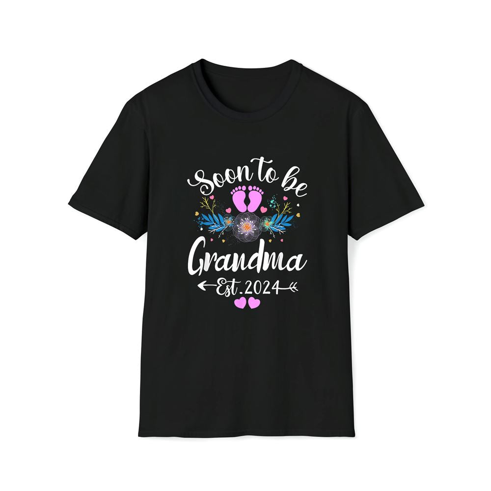 Womens Soon To Be Grandma 2024 Mother's Day Premium T Shirt, Mother's Day Premium T Shirt, Mother's Day Gift, Mom Shirt
