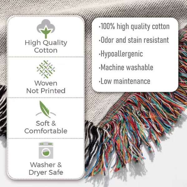 Don't Cry Over The Past Birdhouse Hummingbird Spring Forest Woven Throw Blanket - Christian Woven Blanket Prints