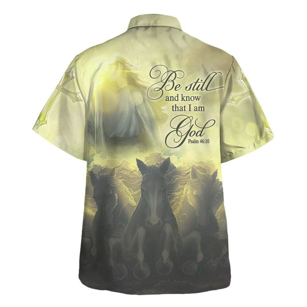 Be Still And Know That I Am God Psalm 4610 Bible Verse Hawaiian Shirt For Men, Christian Hawaiian Shirt, Gift For Christian