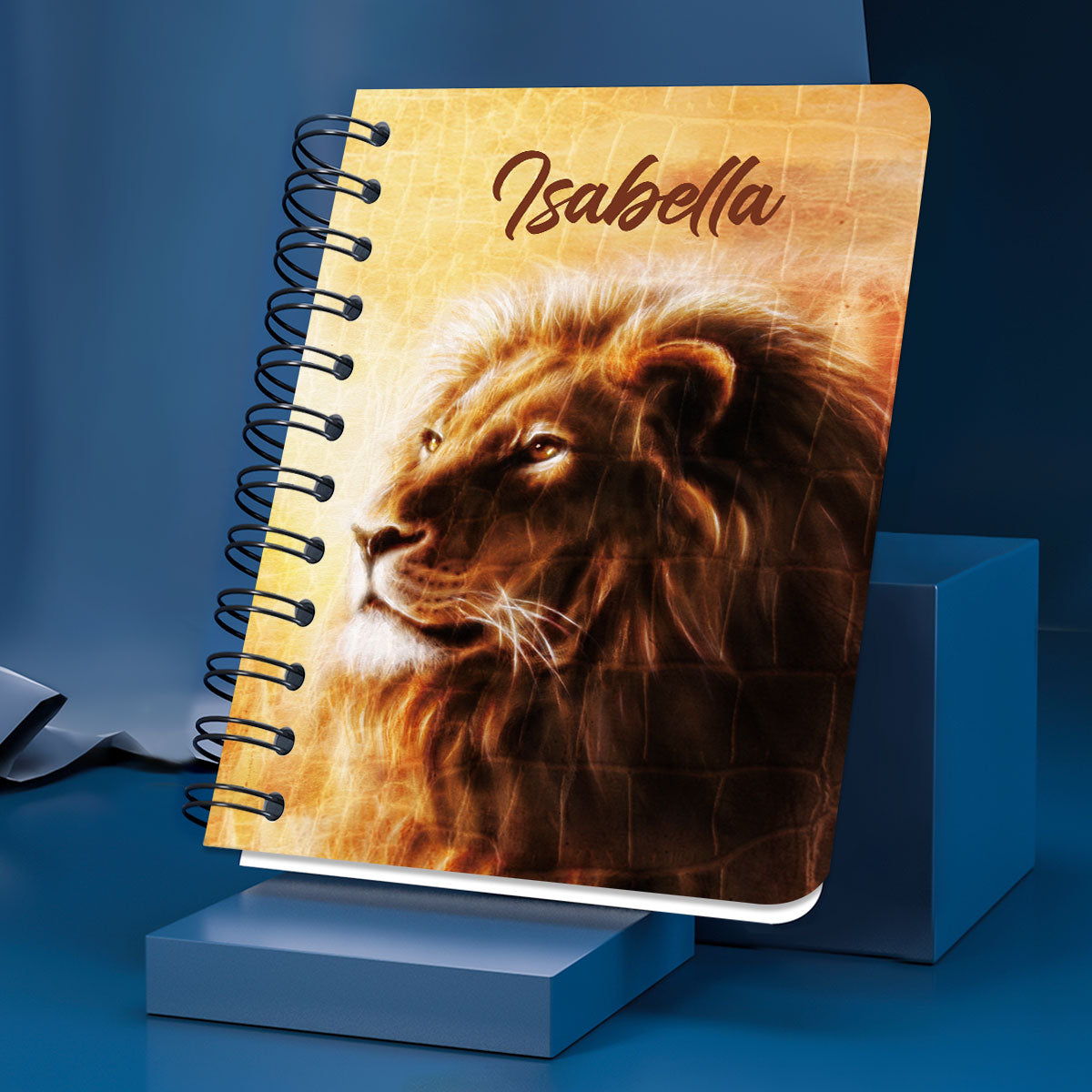 Be Strong And Courageous Personalized Christian Spiral Notebook, Christian Spiritual Gifts For Friends