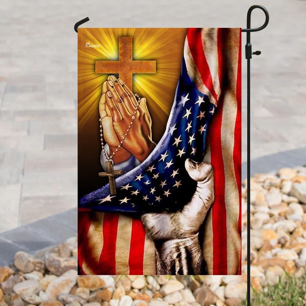 Christian Jesus American Flag, Outdoor Christian House Flag, Christian Flag, Scripture Flag, Garden Banner
