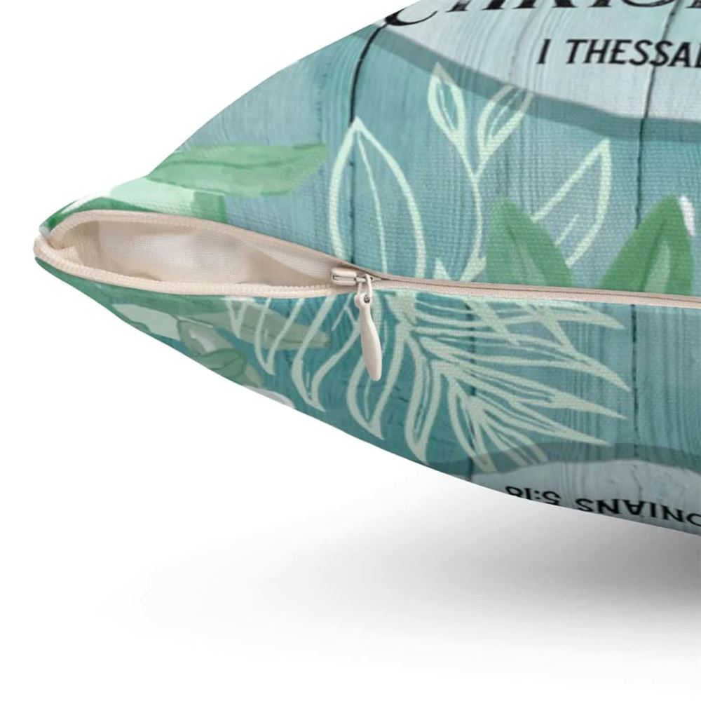 Christian Pillow, Jesus Pillow, 1 Thessalonians 518 Give Thanks Pillow, Christian Throw Pillow, Inspirational Gifts, Best Pillow