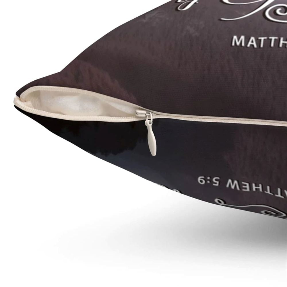 Christian Pillow, Jesus Pillow, Blessed Are The Peacemakers Matthew 59 Pillow, Christian Throw Pillow, Inspirational Gifts, Best Pillow