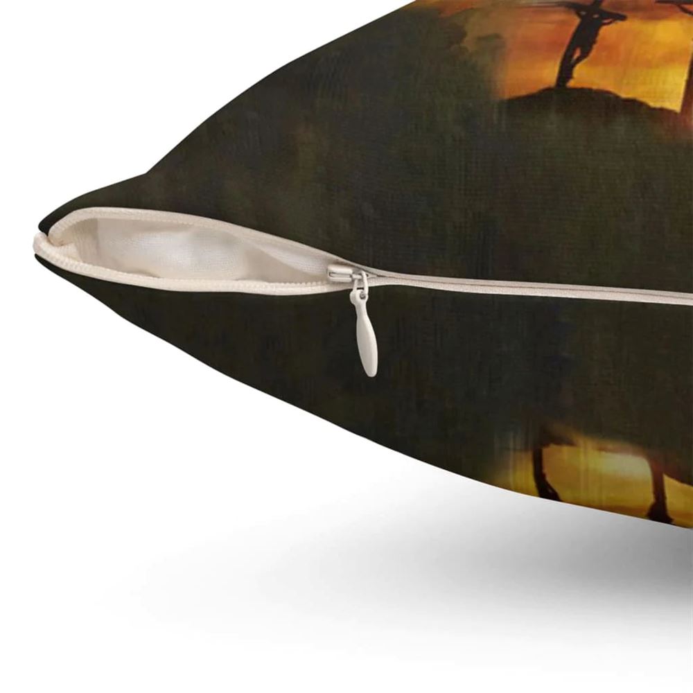 Christian Pillow, Jesus Pillow, Cross, Lion Pillow, The Lion Of Judah Pillow, Christian Throw Pillow, Inspirational Gifts, Best Pillow