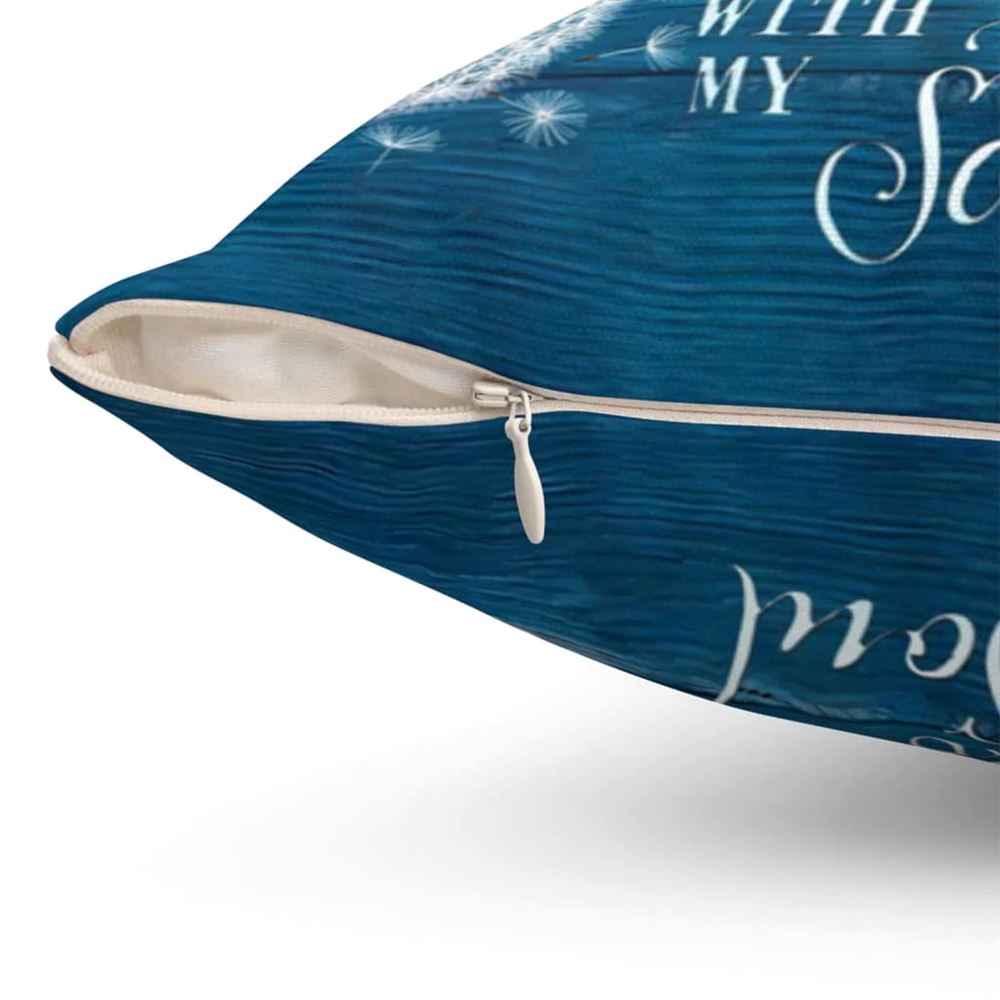 Christian Pillow, Jesus Pillow, Dandelion, Dragonfly Pillow, It Is Well With My Soul Pillow, Christian Throw Pillow, Inspirational Gifts, Best Pillow