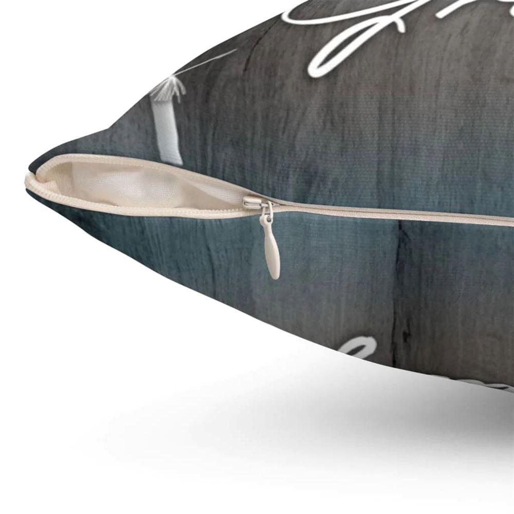 Christian Pillow, Jesus Pillow, Dandelions, Butterflies Pillow, Grateful Pillow, Christian Throw Pillow, Inspirational Gifts, Best Pillow