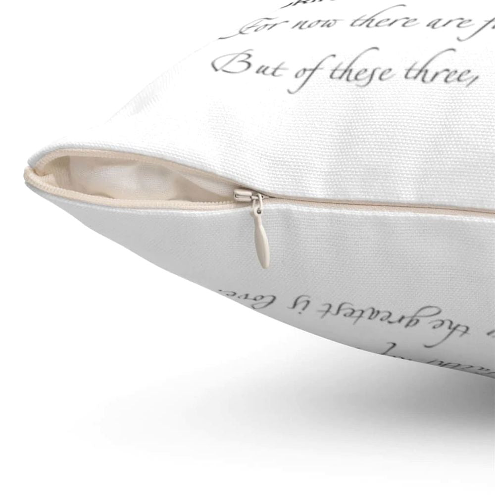 Christian Pillow, Jesus Pillow, Faith Hope And Love 1 Corinthians 1313 Throw Pillow, Christian Throw Pillow, Inspirational Gifts, Best Pillow