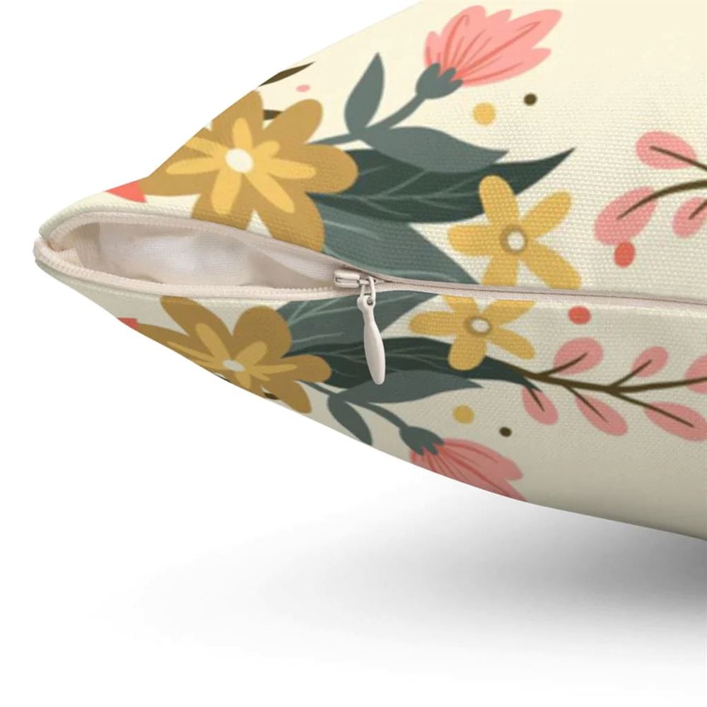 Christian Pillow, Jesus Pillow, Floral Leaf Frame Pillow, Courage Dear Heart Throw Pillow, Christian Throw Pillow, Inspirational Gifts, Best Pillow