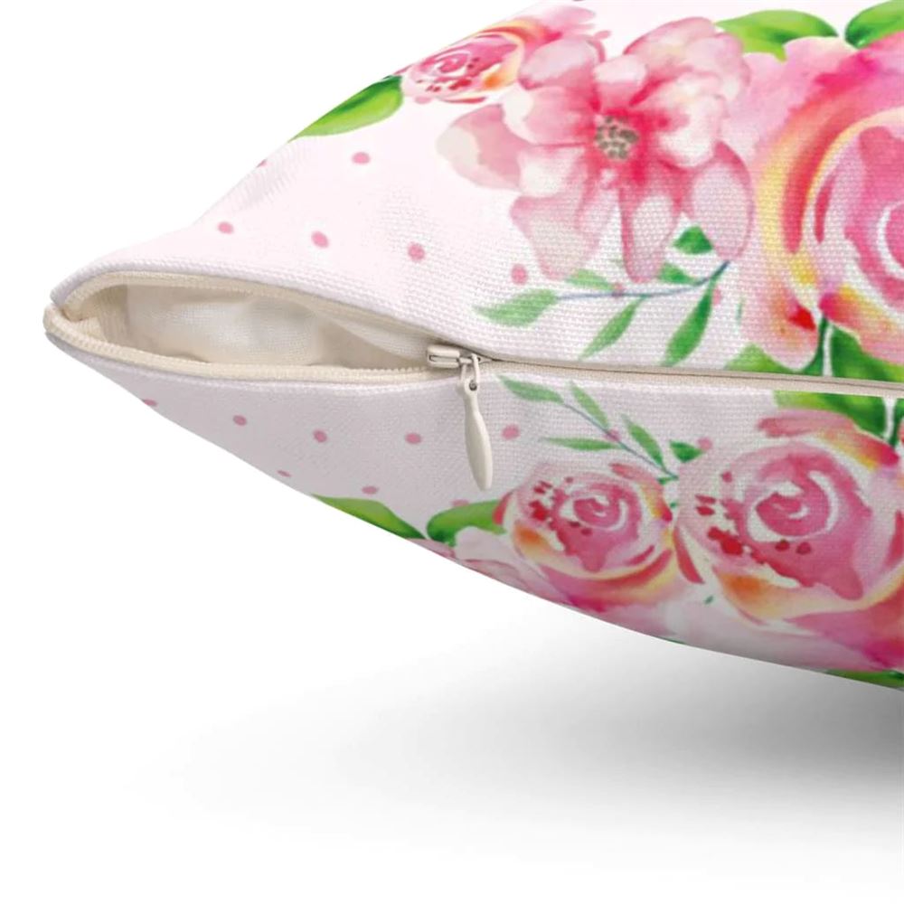 Christian Pillow, Jesus Pillow, Flower Wreath, Have Courage And Be Kind Christian Pillow, Christian Throw Pillow, Inspirational Gifts, Best Pillow