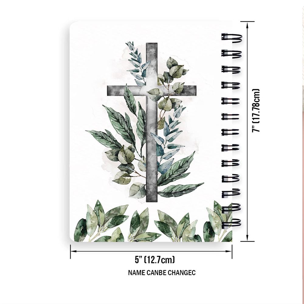 Cross Psalm 48 Make Me Dwell In Safety Spiral Journal, Spiritual Gifts For Christian Friends Lord