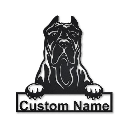 Custom Presa Canario Dog Metal Sign, Led Lights Presa Canario Metal Sign, Dog Lover Gift, Dog Wall Sign, Home Decor Sign