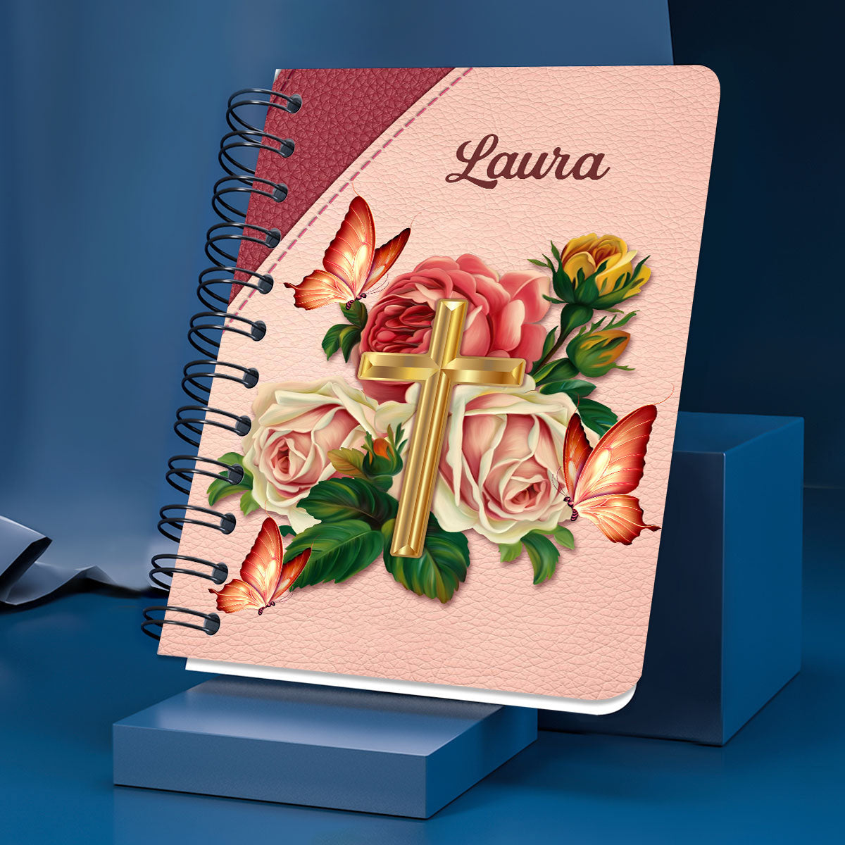 Don‘T Worry About Anything Cross Personalized Spiral Notebook, Christian Spiritual Gifts For Friends