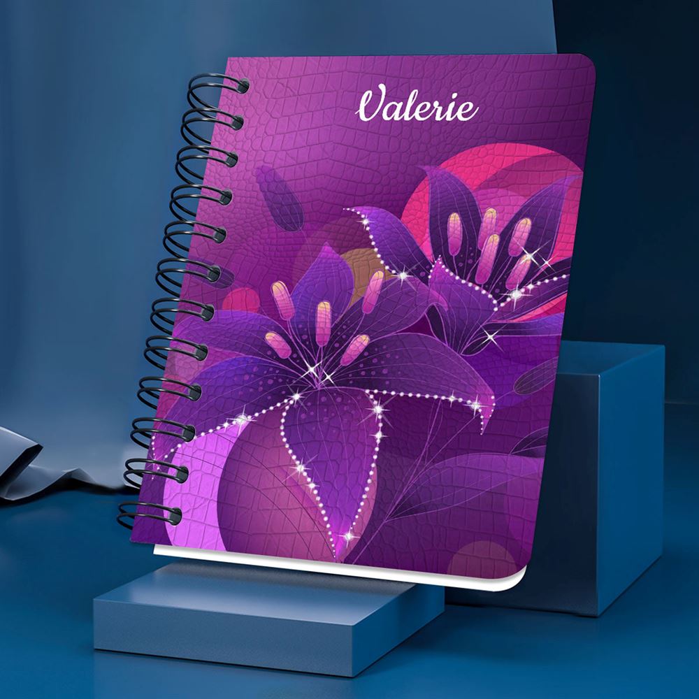 Faith Hope Love Personalized Spiral Notebook, Christian Spiritual Gifts For Friends