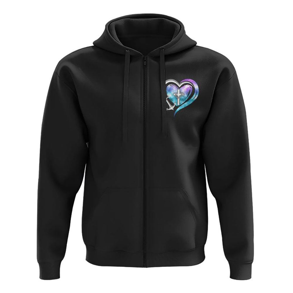 God Is My Anchor All Over Print 3D Hoodie, Christian Hoodie, Christian Sweatshirt, Bible Verse Shirt