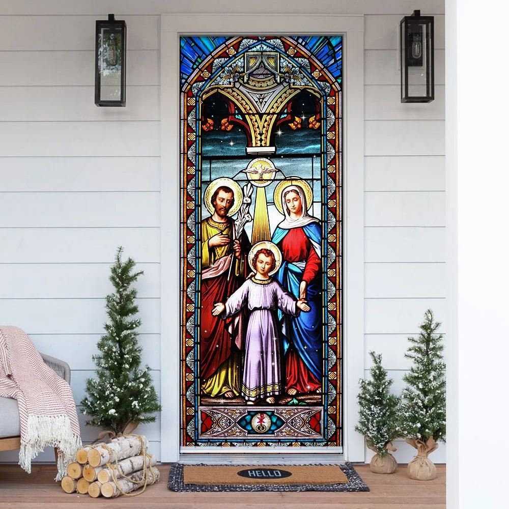 Holy Family Door Cover, Christian Door Decor, Door Christian Church, Christian Door Plaques