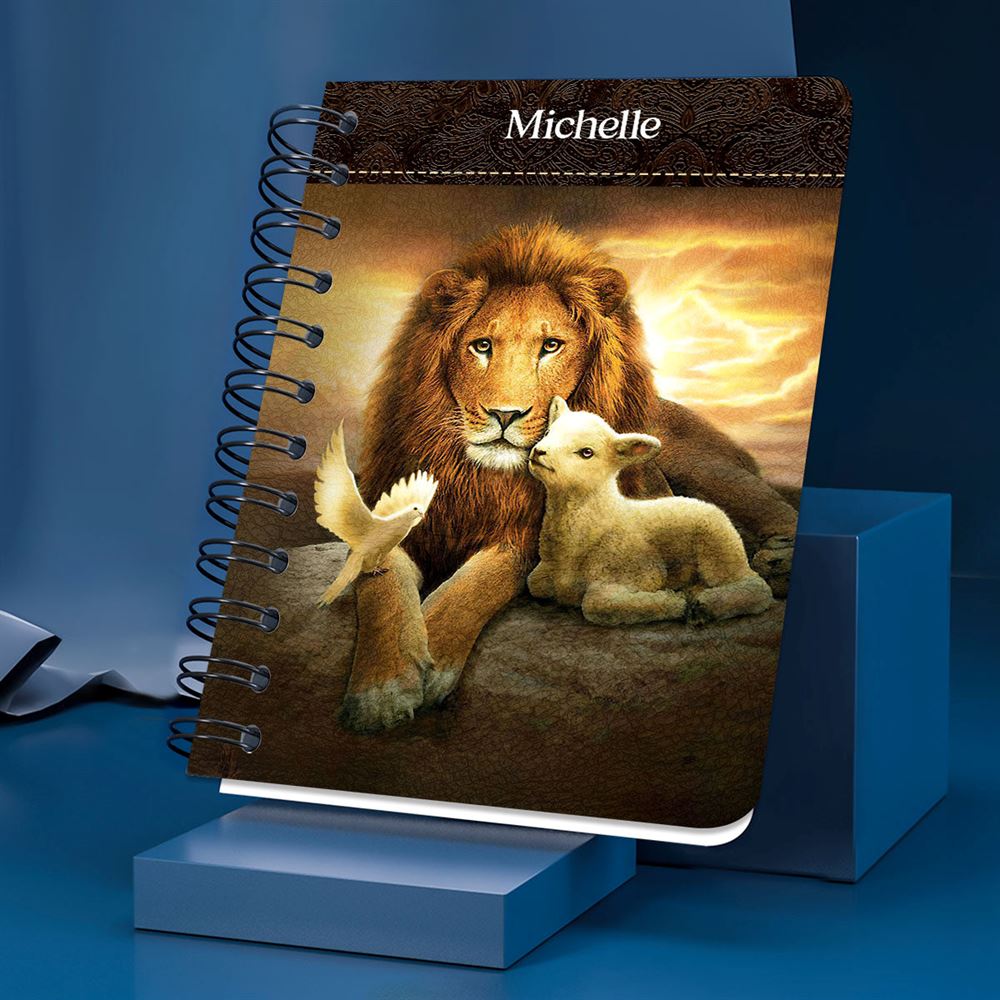I Am The Alpha And The Omega Personalized Spiral Notebook, Scripture Gifts For Christian