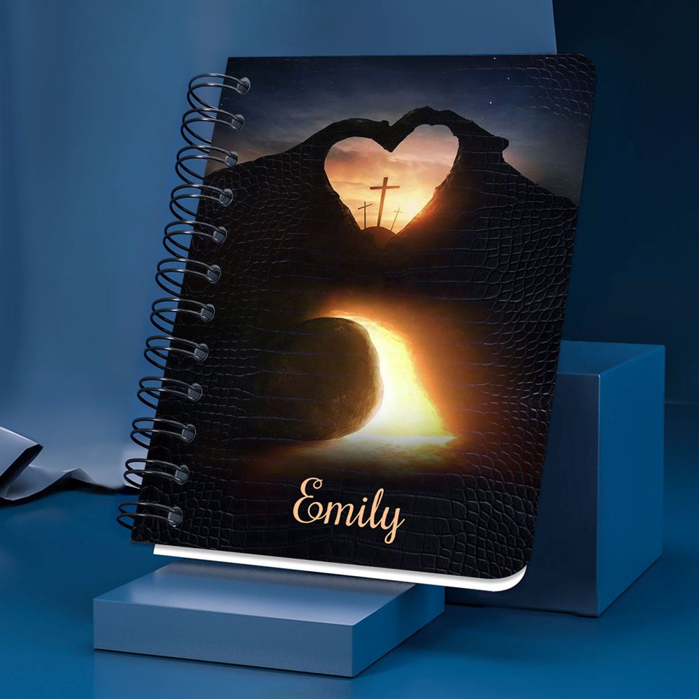 I Am The Light Of The World Personalized Spiral Notebook, Scripture Gifts For Christian