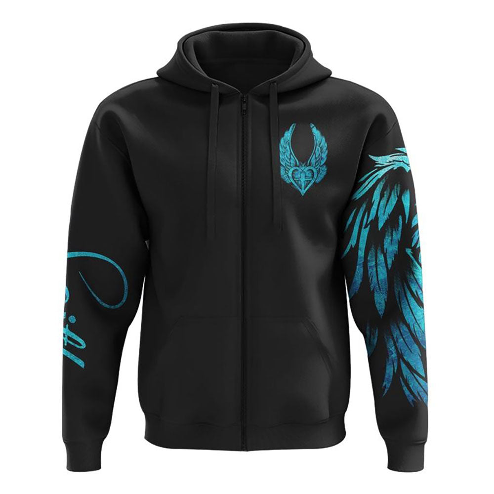 I Believe There Are Angles Among Us Cross Light Wings All Over Print 3D Hoodie, Christian Hoodie, Christian Sweatshirt, Bible Verse Shirt