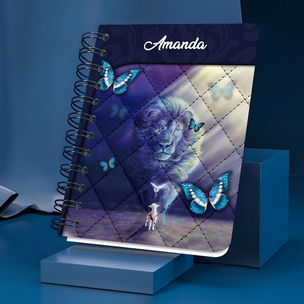I Can Only Imagine Butterfly Personalized Spiral Journal, Spiritual Gift Faith For Christians