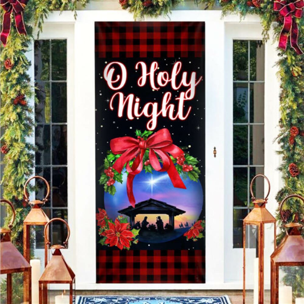 Jesus Christ Family, O Holy Night, Christian Door Decor, Door Christian Church, Christian Door Plaques