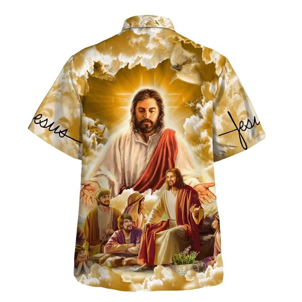 Jesus Christ With His Disciples Hawaiian Shirt For Men, Christian Hawaiian Shirt, Gift For Christian