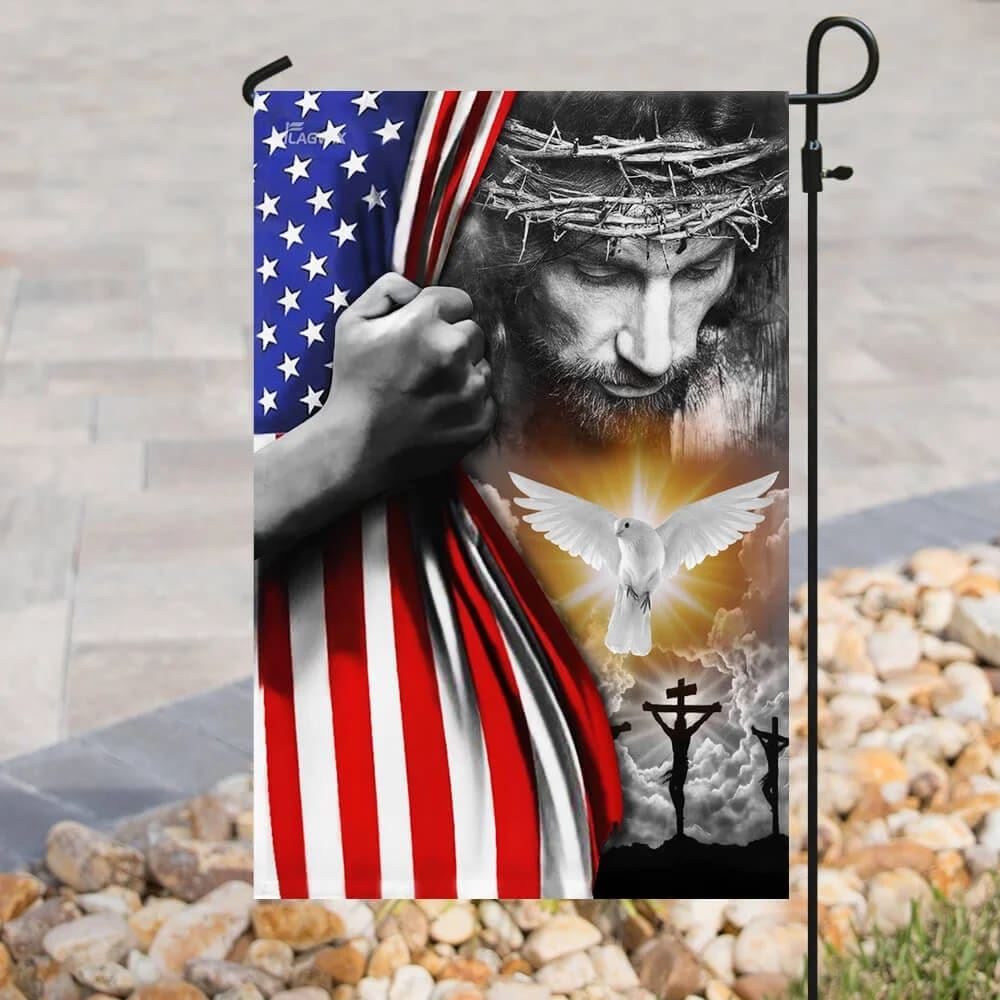 Jesus Christian Peace House Flags, Christian Flag, Scripture Flag, Garden Banner