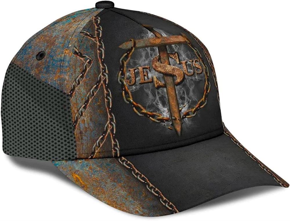 Jesus Cross Nails All Over Print Baseball Cap, God Cap, Gift Ideas For Male