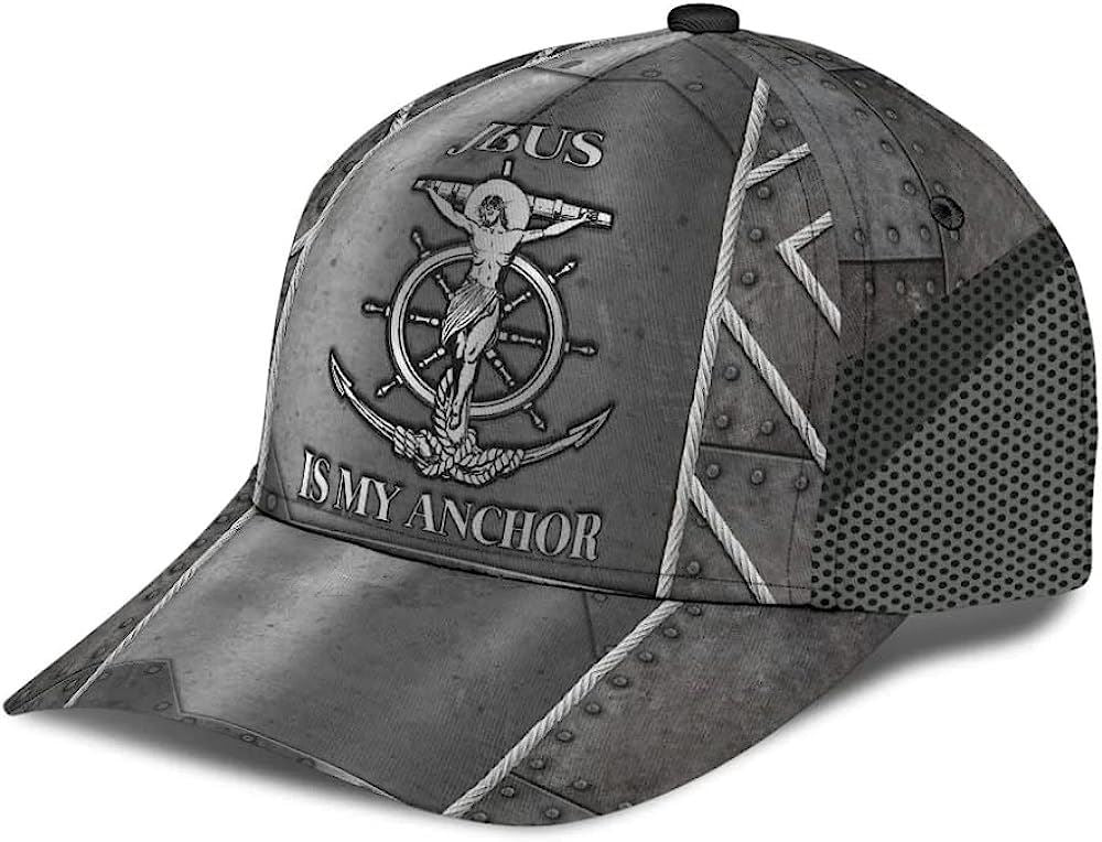 Jesus Is My Anchor All Over Print Baseball Cap, God Cap, Gift Ideas For Male
