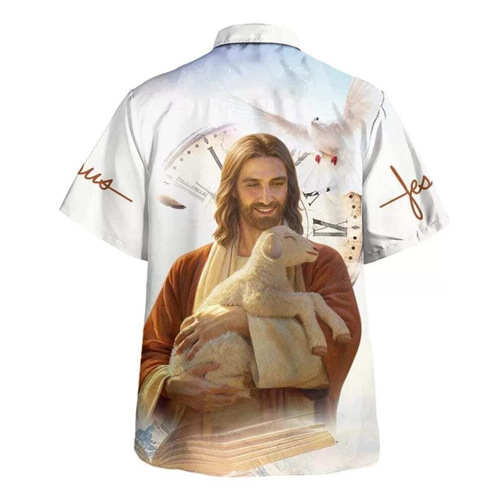 Jesus Is My Savior The Lamb Hawaiian Shirt For Men, Christian Hawaiian Shirt, Gift For Christian
