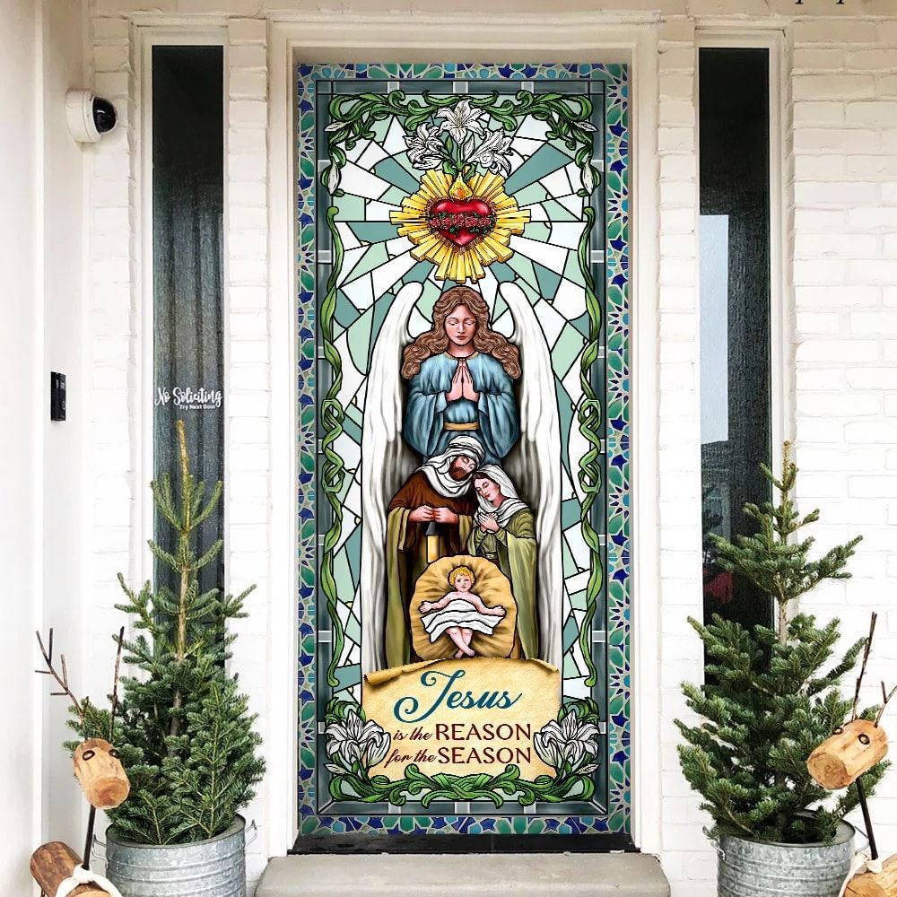 Jesus Is The Reason For The Season Door Cover,, Christian Door Decor, Door Christian Church, Christian Door Plaques