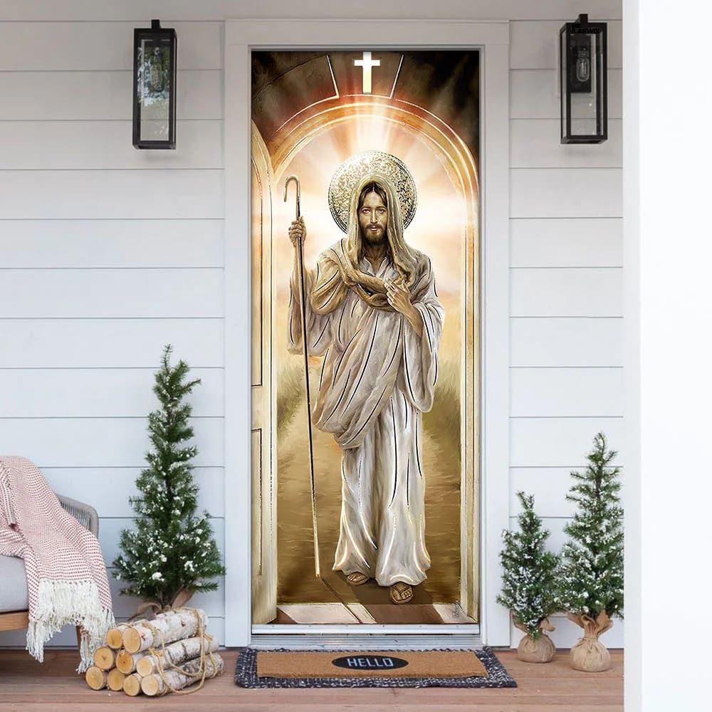 Jesus Light Shines Through Door, Door Cover, Christian Door Decor, Door Christian Church, Christian Door Plaques