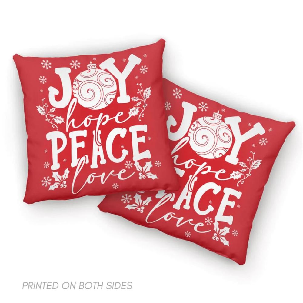 Jesus Pillow, Christian, Christmas Pillow, Joy hope peace love Pillow, Christmas Throw Pillow, Inspirational Gifts