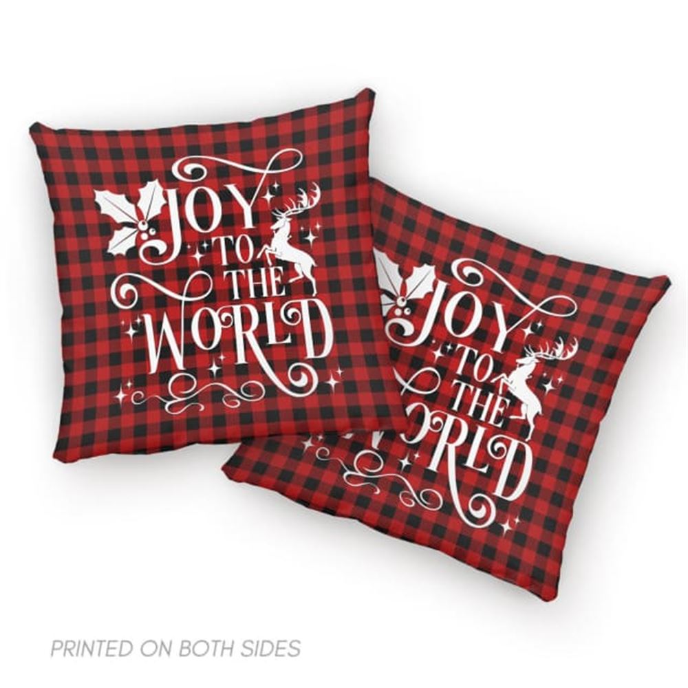 Jesus Pillow, Christmas Pillow, Joy To The World Pillow, Christmas Throw Pillow, Inspirational Gifts