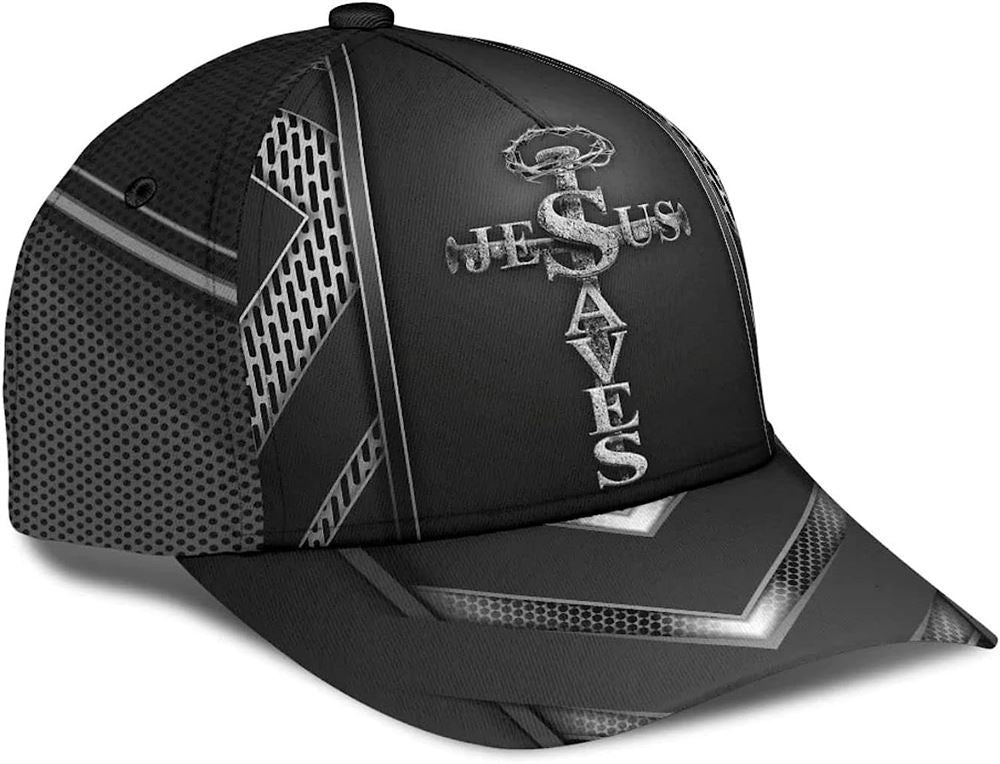 Jesus Saves Cross Nails Classic All Over Print Baseball Cap, God Cap, Gift Ideas For Male