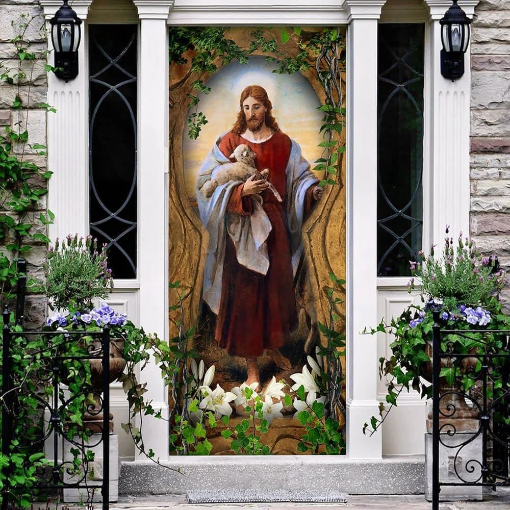 Jesus The Good Shepherd Door Cover, Christian Door Decor, Door Christian Church, Christian Door Plaques