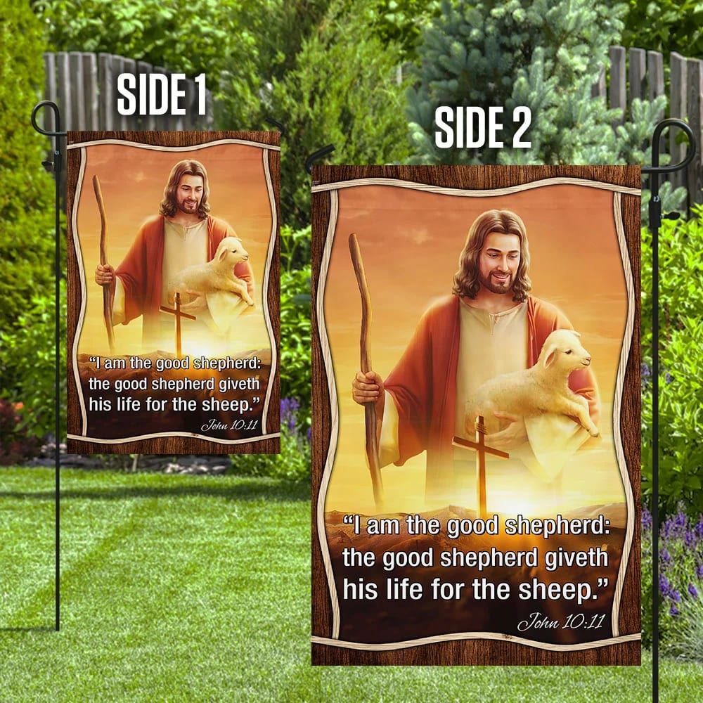 Jesus The Good Shepherd House Flag, Christian Flag, Christian Flag, Scripture Flag, Garden Banner