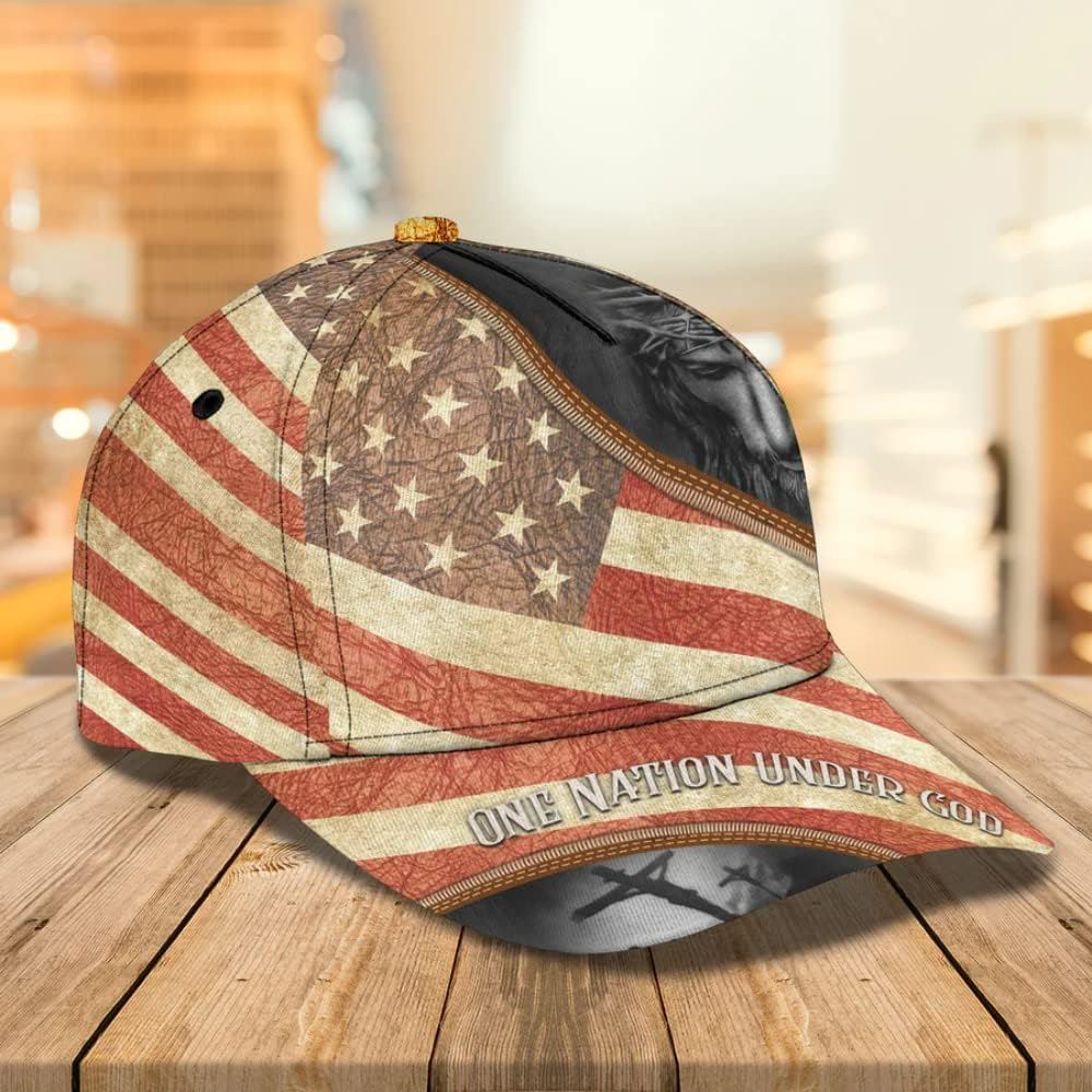 Jesus With Crown Of Thorns Classic All Over Print Baseball Cap, God Cap, Gift Ideas For Male