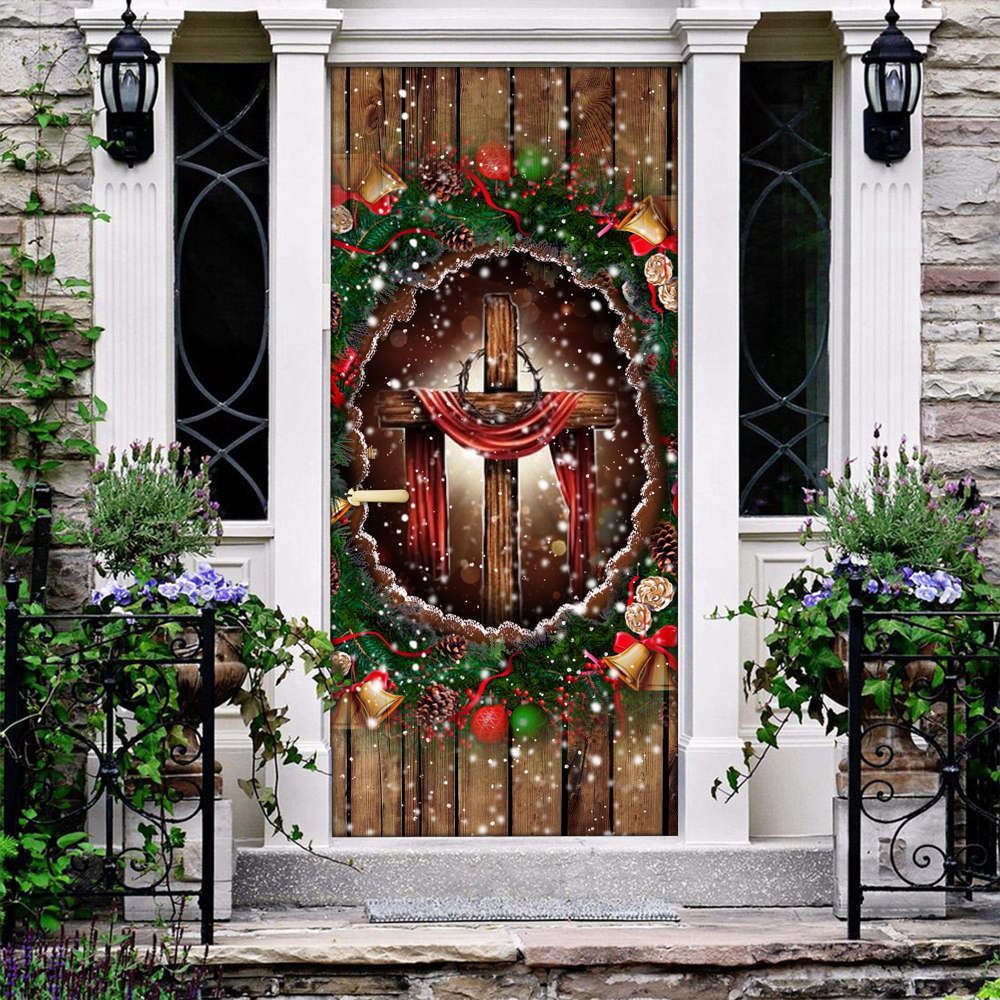 Jesus in Our Hearts Door Cover, Gift for Christian, Christian Door Decor, Door Christian Church, Christian Door Plaques