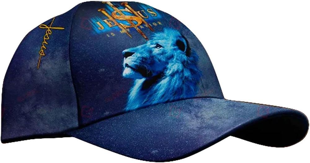 King Of Lion Jesus Is My Savior Classic All Over Print Baseball Cap, God Cap, Gift Ideas For Male