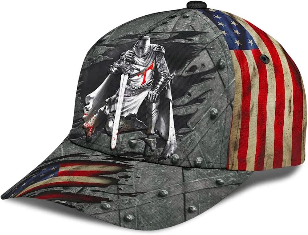 Knight Jesus All Over Print Baseball Cap, God Cap, Gift Ideas For Male