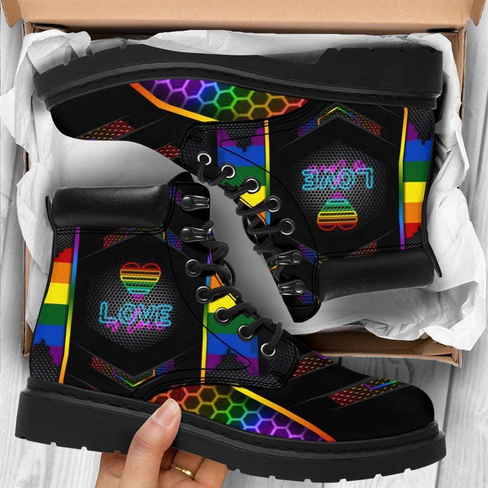 LGBT Love is Love Christ Boots, Christian Lifestyle Boots, Bible Verse Boots, Christian Apparel Boots
