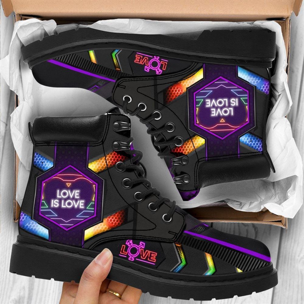 LGBT Love is Love God Boots, Christian Lifestyle Boots, Bible Verse Boots, Christian Apparel Boots
